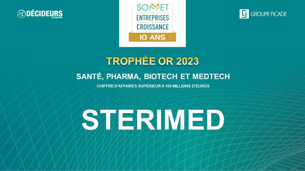 Sterimed vainqueur du Sommet des entreprises de croissance 2023